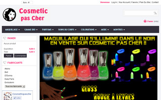 cosmeticpascher.com website preview