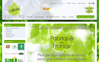 espritsbio.fr website preview