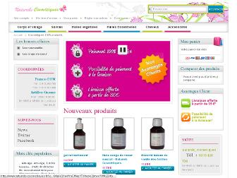 naturels-cosmetiques.fr website preview