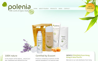 polenia.com website preview