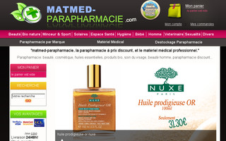 matmed-parapharmacie.com website preview