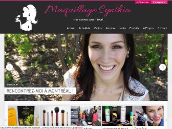 maquillagecynthia.com website preview
