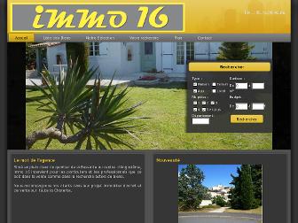 immo-16.fr website preview