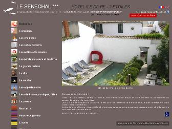 hotel-le-senechal.com website preview