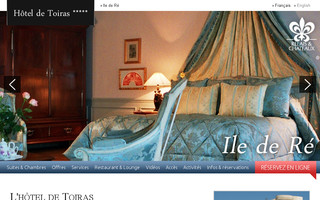 hotel-de-toiras.com website preview