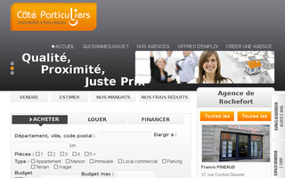 rochefort.coteparticuliers.com website preview