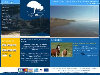 hotel-les-pins.fr website preview