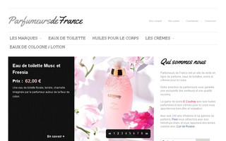 parfumeursdefrance.com website preview