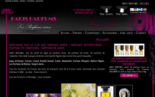 parisparfums.com.fr website preview