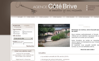 agence-cote-brive.com website preview