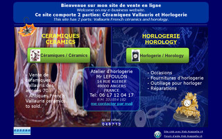 horlogerie49.fr website preview