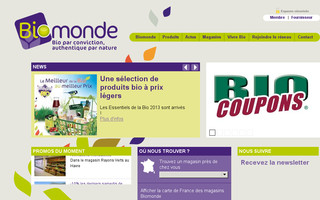 biomonde.fr website preview