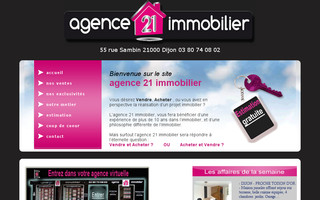 agence21.com website preview