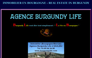 burgundylife.com website preview