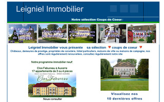 leignielimmobilier.info website preview