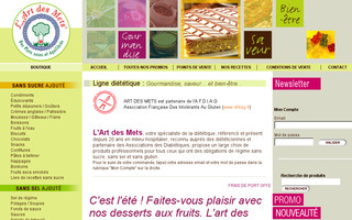 artdesmets.fr website preview