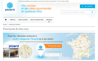 magasins.picard.fr website preview