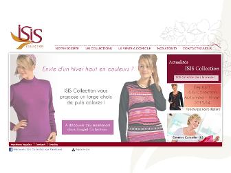 isis-collection.fr website preview