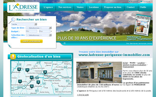 ladresse-perigueux-immobilier.com website preview