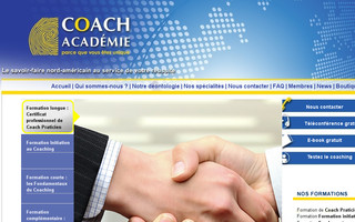 coach-academie.com website preview