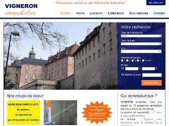 vigneron-immo.com website preview