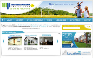 prevot-immobilier.com website preview