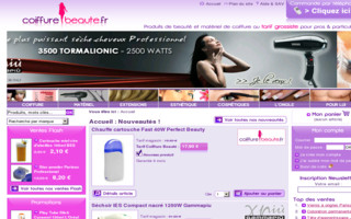 coiffurebeaute.fr website preview