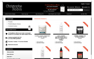 e-boutique.christophe-robin.com website preview