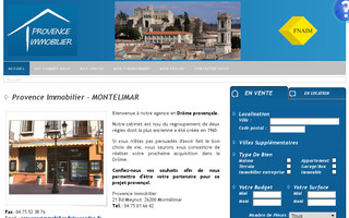 provenceimmobilier.fr website preview