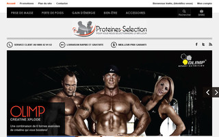 proteines-selection.com website preview