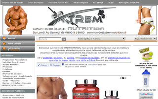 xtremnutrition.com website preview