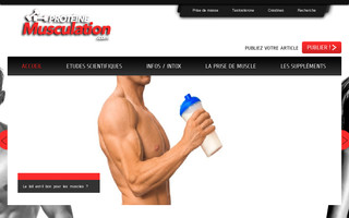 proteine-musculation.com website preview