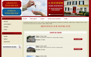 gravigny-immobilier.com website preview