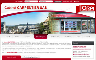carpentier-immobilier.com website preview