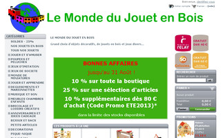 lemondedujouetenbois.fr website preview