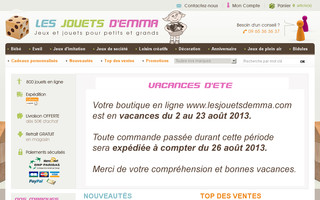 lesjouetsdemma.com website preview