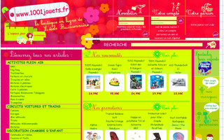 1001jouets.fr website preview