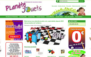 planete-jouets.com website preview
