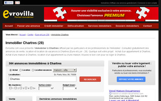 immobilier-chartres.evrovilla.com website preview