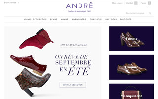 andre.fr website preview