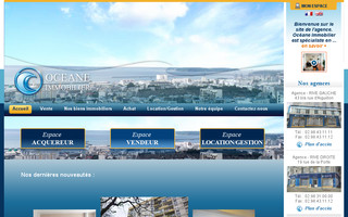 oceaneimmobilier.fr website preview