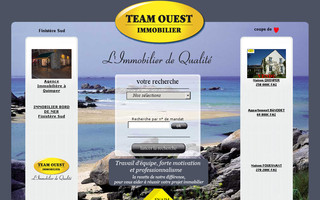team-ouest-immobilier.com website preview