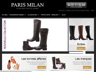 paris-milan.fr website preview