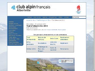 trail-albertville.fr website preview