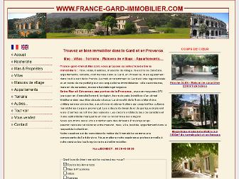 france-gard-immobilier.com website preview