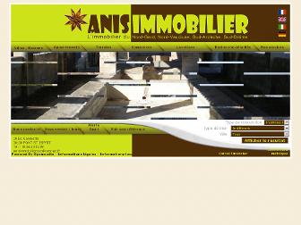anisimmobilier.com website preview
