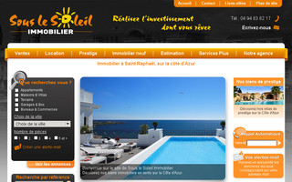 souslesoleil-immobilier.com website preview