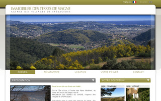 immobilier-terresdesiagne.fr website preview
