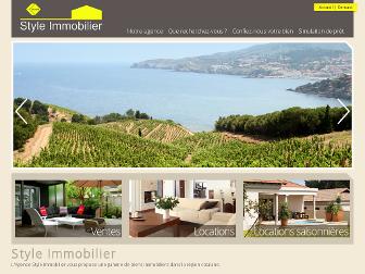 style-immobilier.com website preview