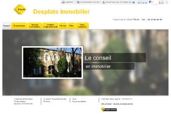 desplats-immobilier.fr website preview